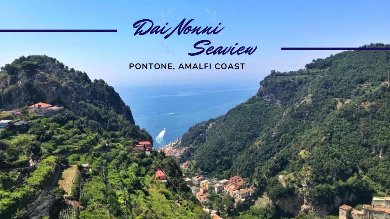 Dai Nonni Seaview With Roof Terrace Over The Sea Scala Exterior foto